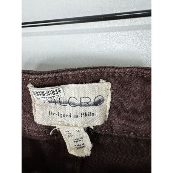 Anthropologie Sz 12 The Madi Front-Slit Denim Skirt by Pilcro MSRP$160.00 - Picture 4 of 6